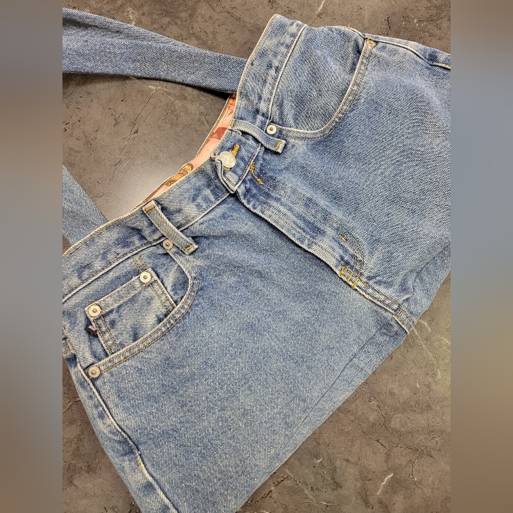 Upcycled Ralph Lauren Polo Denim shoulder bag